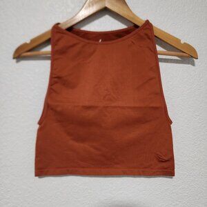 Free People Intimately Brown Crop Top Size Medium